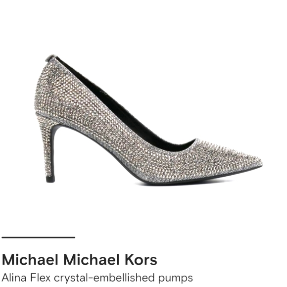 MICHAEL Michael Kors Shoes - Michael Kors Alina Flex crystal-embellished pumps 9M